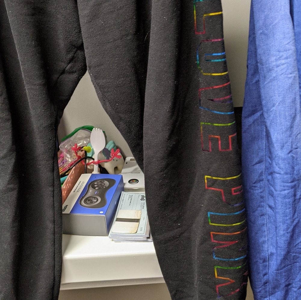 PINK Rainbow foil classic pants